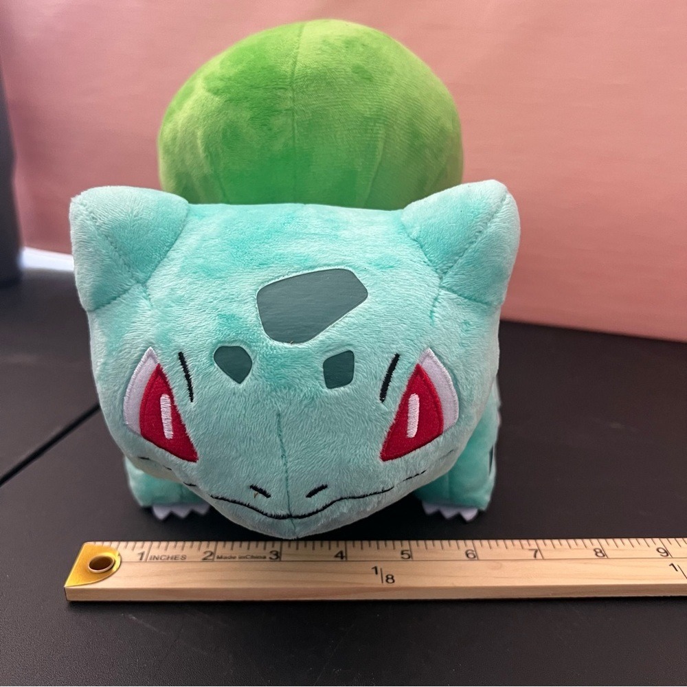1997 Nintendo Pokémon Bulbasaur Green and Blue Plush Toy Kids Adults Collectible - Picture 9 of 10
